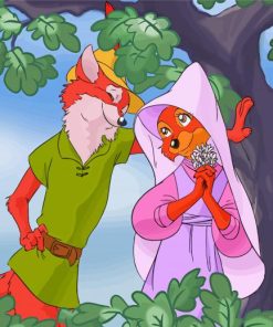 Robin Hood And Marian Love Paint by numbers