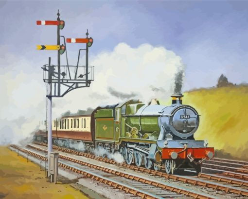 Steam Train Paint by numbers