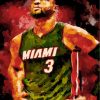 abstract-Miami-Heat-player-paint-by-numbers