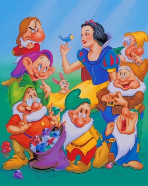 Disney Snow White And Seven Dwarfs Paint by numbers