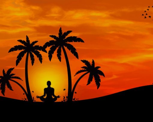 meditation-yoga-silhouette-paint-by-numbersmeditation-yoga-silhouette-paint-by-numbers