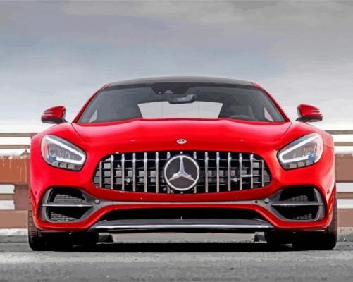 red-mercedes-amg-paint-by-numbers