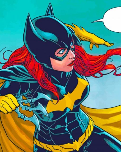 Batgirl Hero Paint by numbers