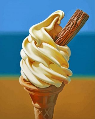 Vintage Ice Cream paint by number