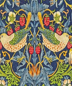 william morris strawberry thief paint by numbers