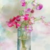 Aesthetic Sweet Peas paint by numbers