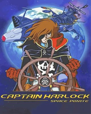 Captain Harlock Poster Paint By Number