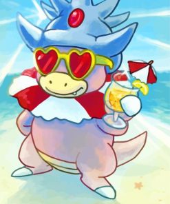 Cool Slowking Art Paint By Numbers