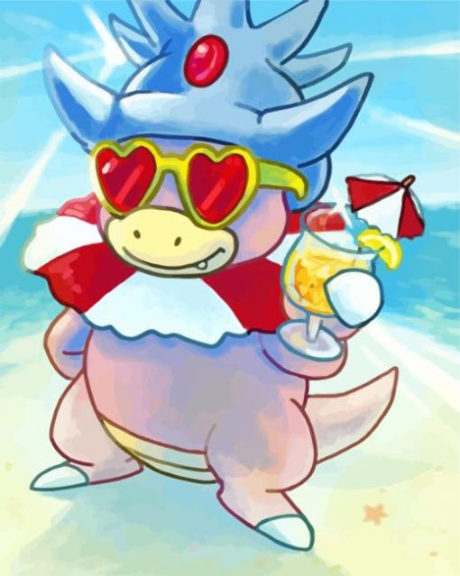 Cool Slowking Art Paint By Numbers