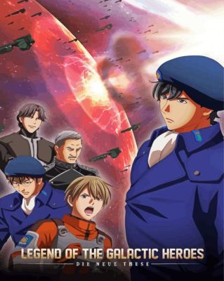 Legend Of The Galactic Heroes Vintage Anime Paint By Numbers