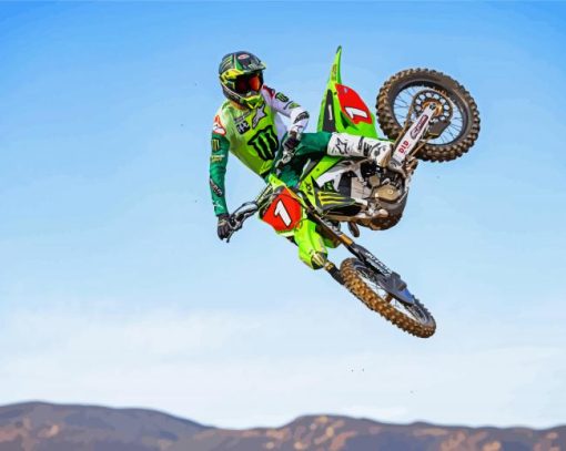 Motorcross Racer Eli Tomac Paint By Number