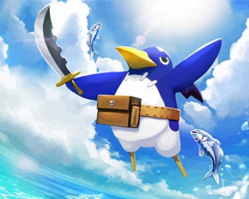 Prinny Game Character Paint By Numbers