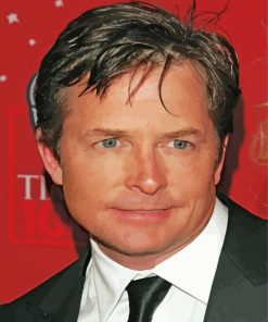 The Actor Michael J Fox Paint By Numbers