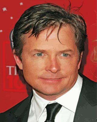 The Actor Michael J Fox Paint By Numbers