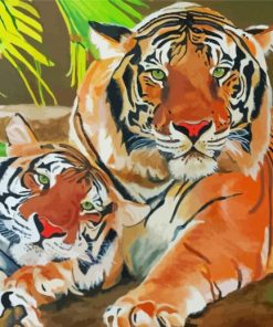 Tiger Couple Art Paint By Number