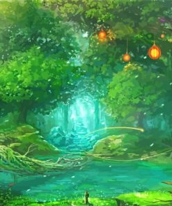 Beautiful Fantasy Forest Garden Paint By Number