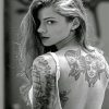 Black And White Tattooed Woman Paint By Number