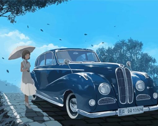 Classy Anime Car Paint By Numbers