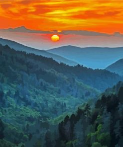 Great Smoky Mountains View Paint By Number