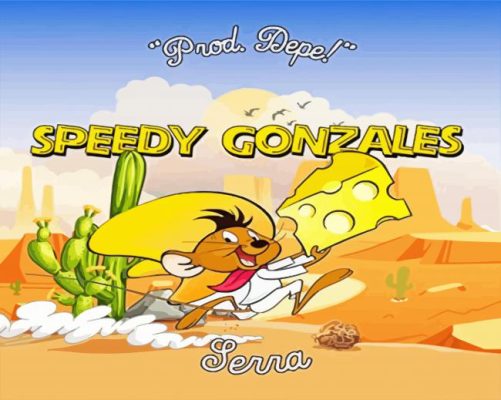 Speedy Gonzales Cartoon Poster Paint By Numbers