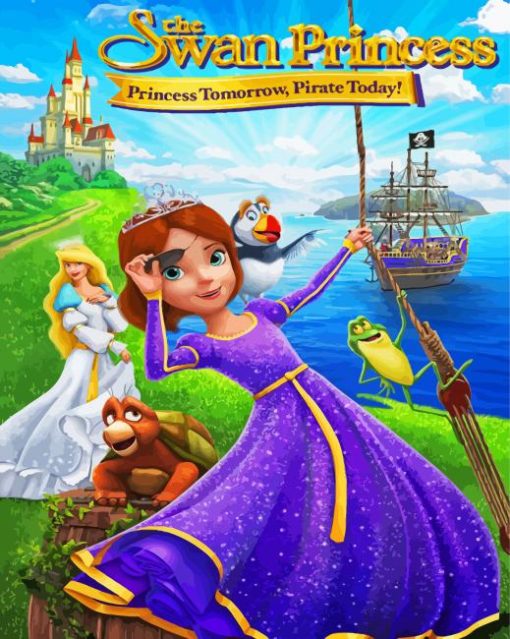 The Swan Princess Animated Poster Paint By Number