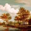 A River Scene Hobbema Paint By Numbers