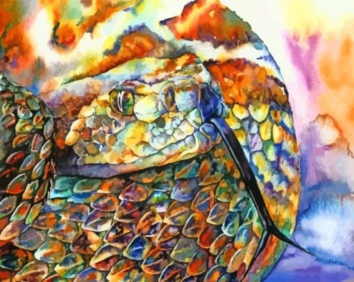 Abstract Rattlesnake Paint By Numbers