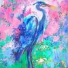 Abstract Heron Bird Paint By Numbers