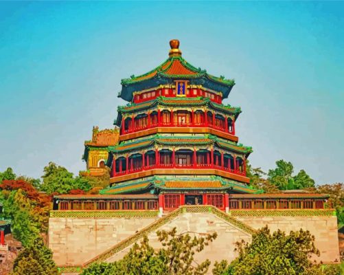 Beijing Summer Palace Temple Paint By Numbers