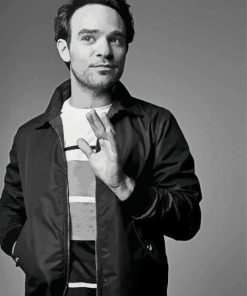 Black And White Charlie Cox Paint By Numbers