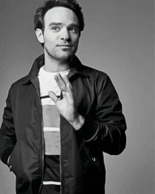 Black And White Charlie Cox Paint By Numbers