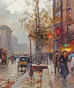 Boulevard Bonne Nouvelle Paris By Edouard Cortes Paint By Numbers