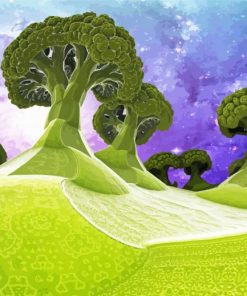 Broccoli Planet Paint By Numbers