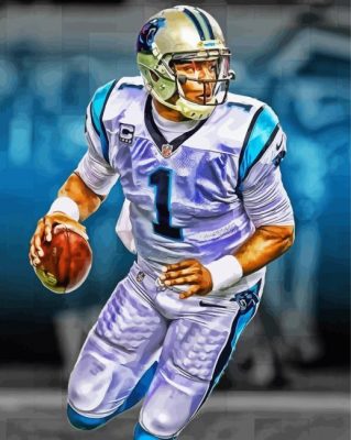 Cam Newton Paint By Numbers