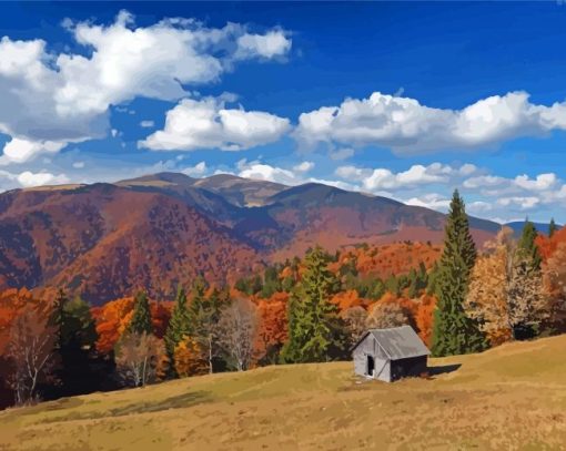 Carpathian Mountains Autumn Paint By Numbers