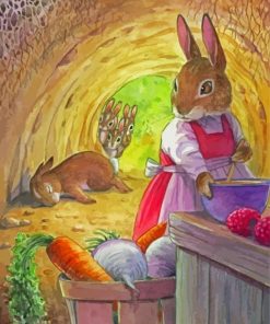 Cartoon Peter Rabbit Paint By Numbers