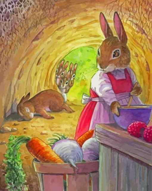 Cartoon Peter Rabbit Paint By Numbers