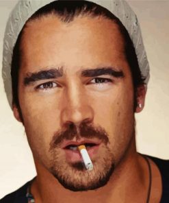 Colin Farrell Smoking Paint By Numbers