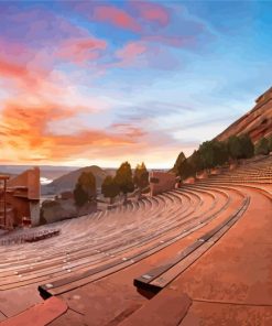 Colorado Red Rocks Park And Amphitheatre Paint By Numbers