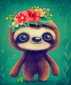 Cute Baby Sloth Paint By Numbers