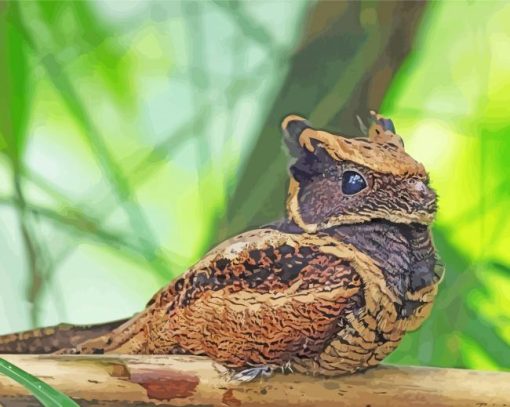 Cute Nightjars Paint By Numbers