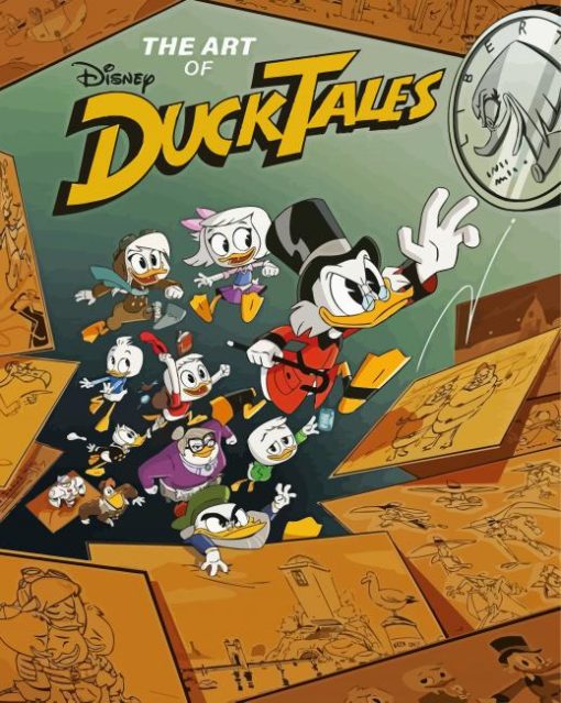 DuckTales Disney Cartoon Poster Paint By Numbers