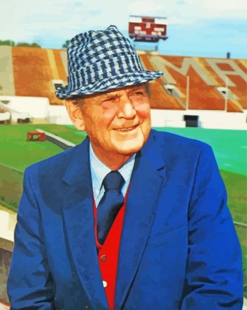 Football Coach Paul Bear Bryant Paint By Numbers