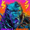 Godzilla Vs Kong Illustration Poster Paint By Numbers