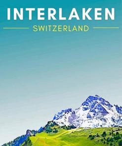 Interlaken Poster Paint By Numbers