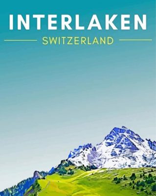 Interlaken Poster Paint By Numbers