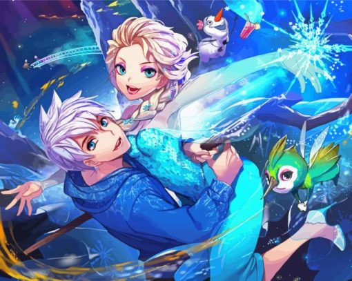 Jack Frost And Elsa Paint By Numbers