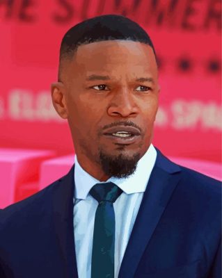 Jamie Foxx In Suit Paint By Numbers