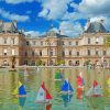 Jardin Du Luxembourg Fountain Paint By Numbers