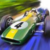 Jim Clark F1 Paint By Numbers